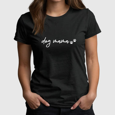 Canine Lover's Cosy T-Shirt with Paw Motif - For Dog Mums - DENMARY